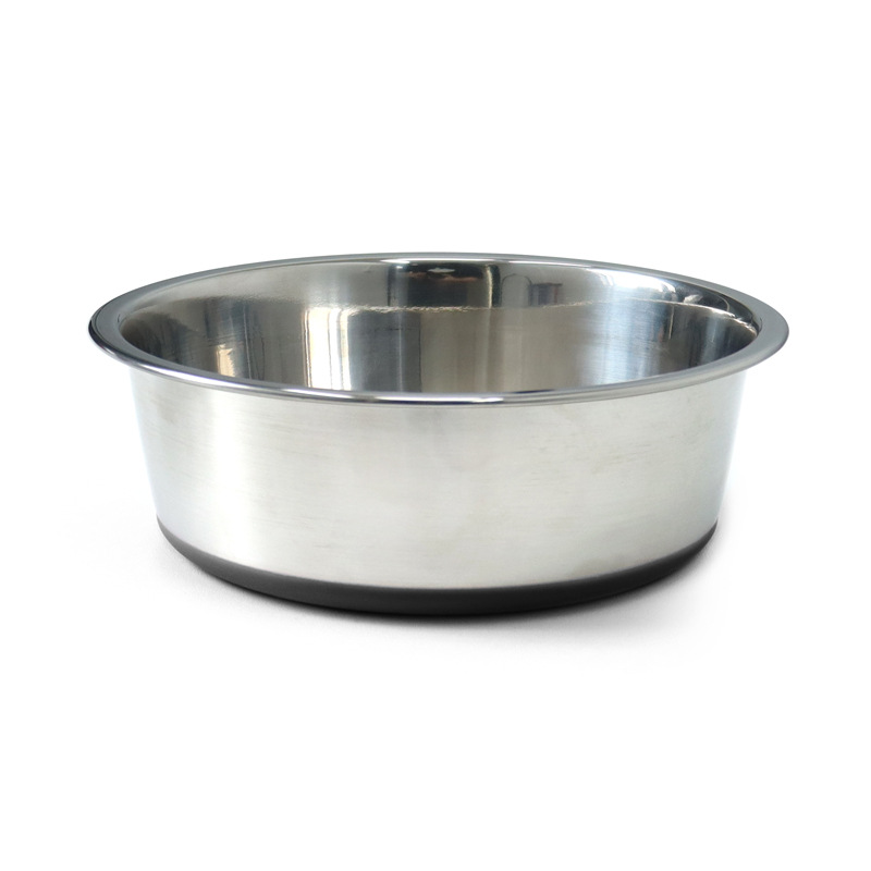 Resbaladizo 340 acero inoxidable tazón para perros anti-derribo tazón para perros tazón para perros tazón de gran capacidad