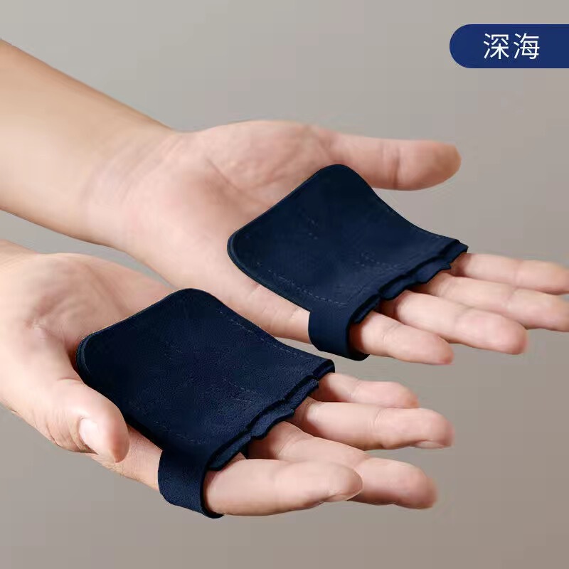 四角い牛革の4本の指の手のひらのフィットネスの保護手の双棒のリード体は上の滑り止めの耐摩耗性の男女の通用の繭を防ぎます。|undefined