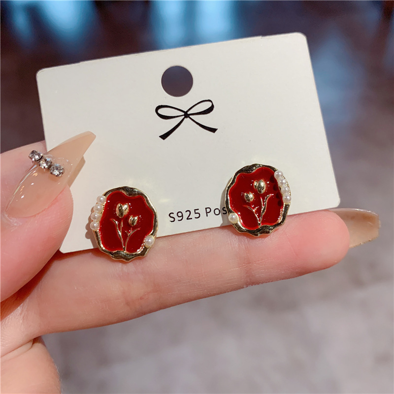 E2850 gold wine red