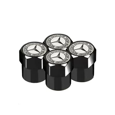Suitable for car tire: Other Automotive Exterior Supplies - mercedes-benz-wheat-ear-logo-4-pieces-black