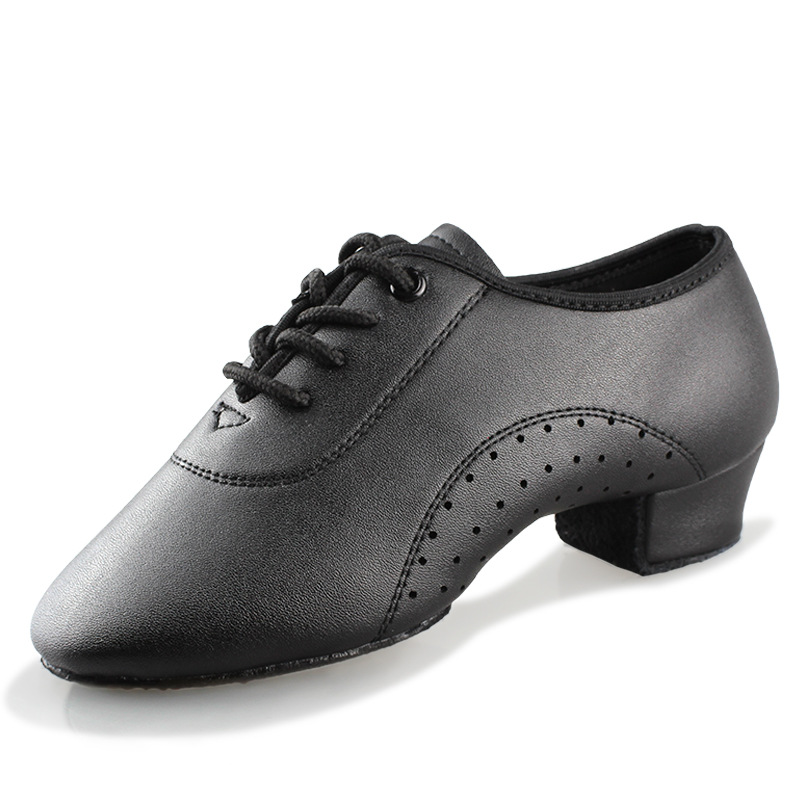 Children's Dance Shoes,Children's Latin Dance Shoes,Men's Medium-heeled Modern Dance Performance PULeather Shoes,Square Dance Shoes,Soft-soled Shoes