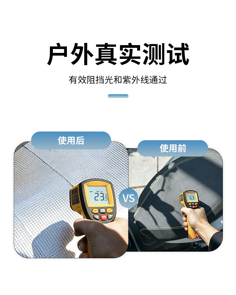 Electric Vehicle Sun Protection and Heat Insulation Seat Cushion, Universal Anti-Scalding Summer Seat Cover for Scooters and Electric Bikes, Waterproof Seat Cover