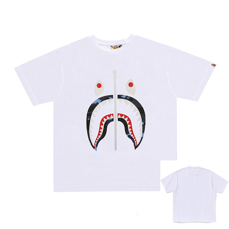 APE Ape トレンドブランド 外国貿易 ヘビーウェイト ピュアコットン ラウンドプリント 男女同型 ゆったり プレミアム 半袖 Tシャツ 25SS|undefined