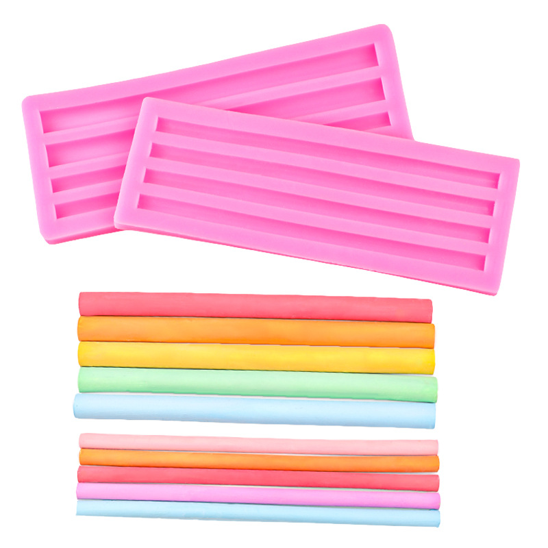 Media tira larga tira de vela tira de cera de pintura de fuego bricolaje tira de cera de pintura de fuego hecha a mano molde de silicona decoración de pastel de chocolate