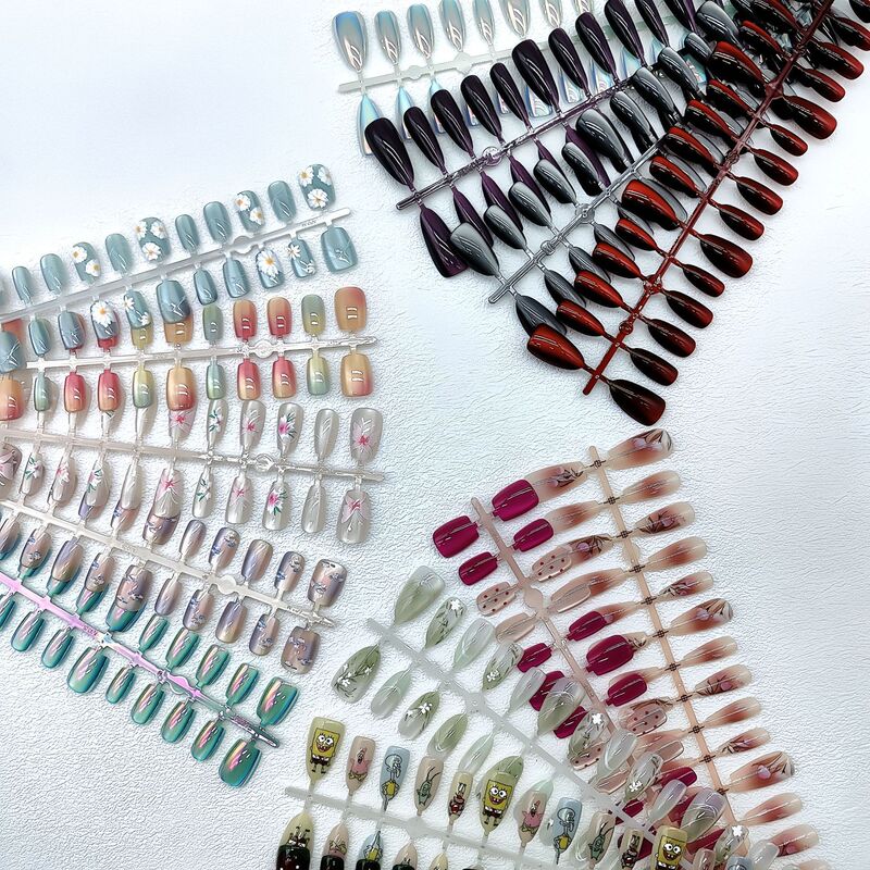 New Electroplated Cat Eye Wearable Nail Patches for Nail Salons, High-Quality Nail Art Ins Style Shell Patches