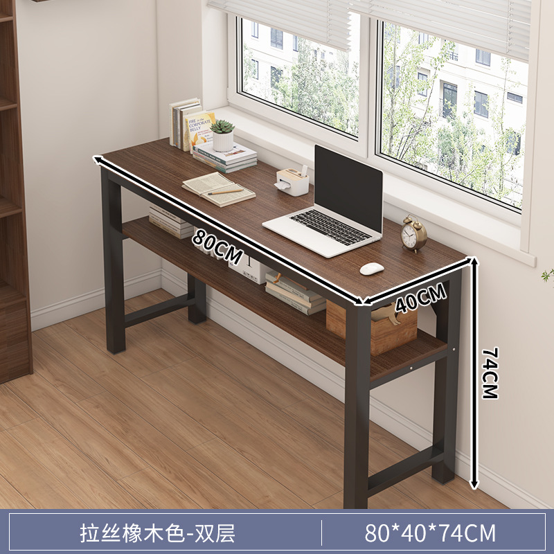 Mesa larga simple y estrecha para el hogar, escritorio de dormitorio, escritorio de estudio, escritorio de escritorio de escritorio simple