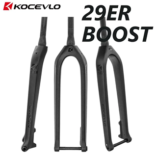 跨境碳纤维BOOST山地大前叉越野硬叉碟刹内走线椎管桶轴15*110mm