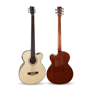 Cross-Border 42inch Hollow-Body 5-String Electric Bass Spruce Wood Folk with Pickup Factory Direct Sales Wholesale