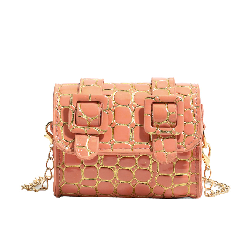 Nuevo bolso para niños estilo coreano estilo de piedra extranjero bolso de hombro para hombres y mujeres simple color sólido mini bolso para niños