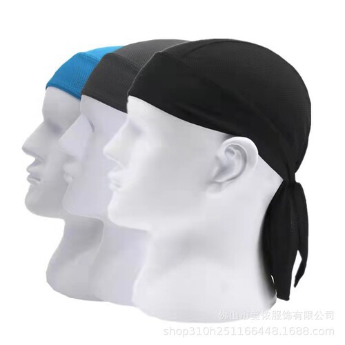 Summer outdoor quick-drying bicycle equipment lined with sweat-absorbent Baotou small cap men's sports sun protection breathable cycling headscarf