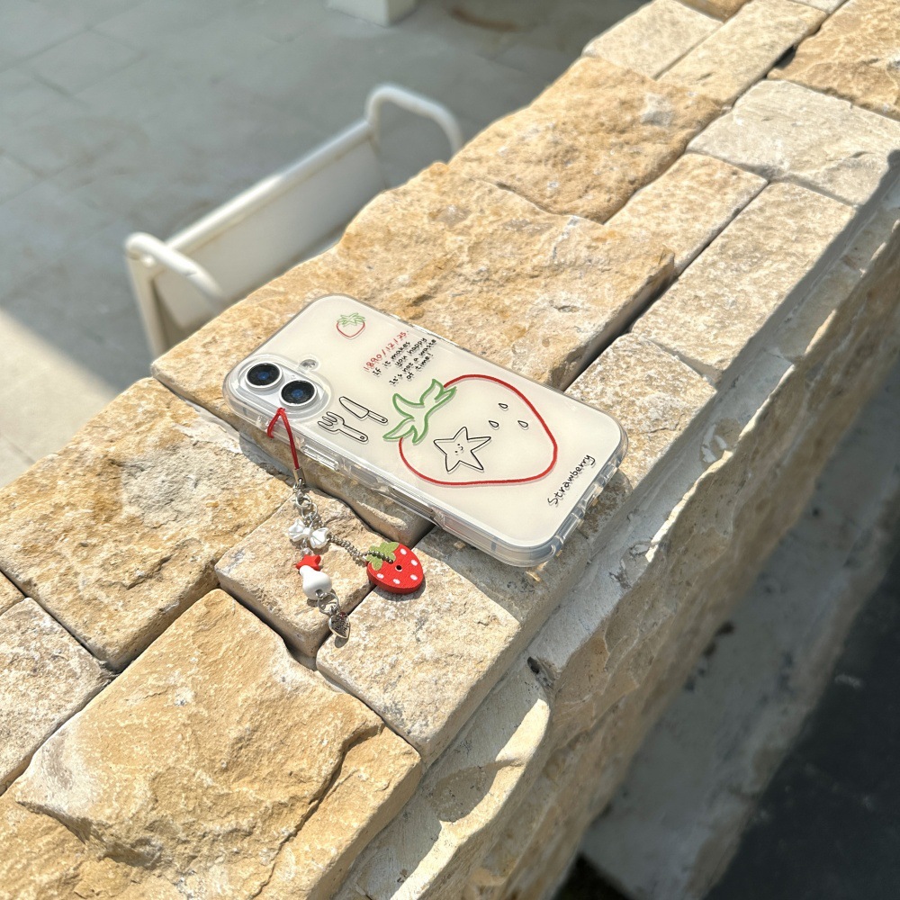 Línea interior simple fresa Inglés apta iphone16ProMax colgante 14 Apple 15P hembra 16 funda para teléfono móvil