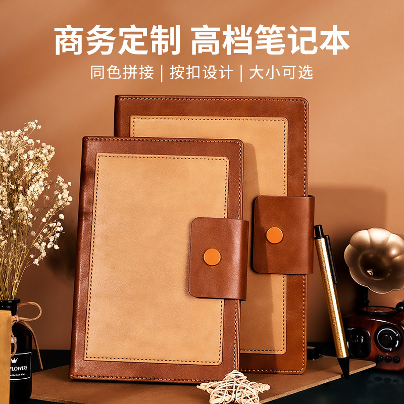 Notebook A5 wholesale bag buckle notebook 2022 simple fashion new diary notebook printable LOGO