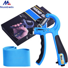 Boxed adjustable counting gripper latex elastic band three-piece set fitness yoga latex elastic band small device