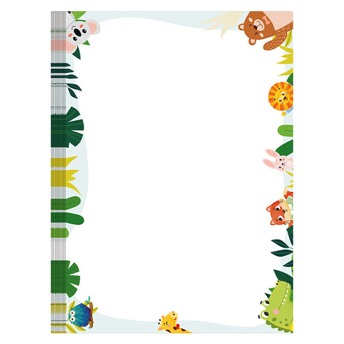 A4 cartoon photocopy paper color printing paper with pattern color lace copy paper student blank letter paper
