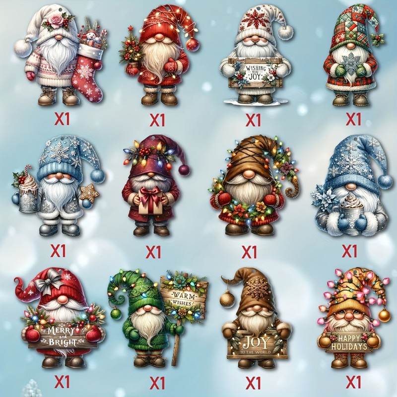 クロスボーダークリスマス木製ノーム装飾ペンダントクリスマスツリー装飾品クリスマスパーティーパーティーアクセサリー|undefined