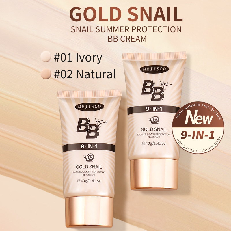 Full English Snail Summer Protection Gold Summer Snail Bb Cream Concealer Isolation Cross-Border