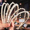 Universal hair accessory handmade, headband for face washing with bow from pearl, custom made, Korean style, for bridesmaid