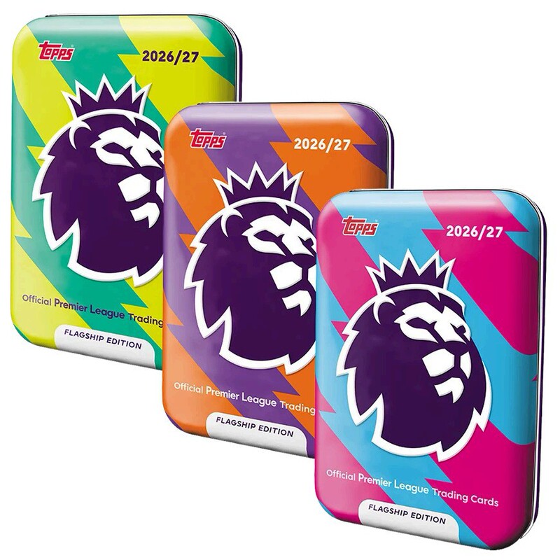 Officially Licensed 2026-27 Topps Premier League Flagship Series Large Tin Box Star Cards Collectible Cards Officially Licensed 2026-27 Topps Premier League Flagship Series Large Tin Box Star Cards Collectible Cards
