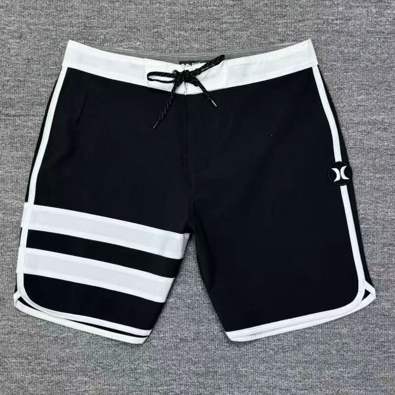 Cross-Border Original Hurley Men's Elastic Swim Shorts Beach Shorts Casual Loose Quick-Dry Large Size Shorts Five-Point Waterproof