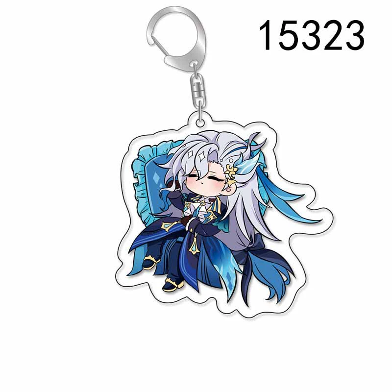 Акриловый брелок — оригинальный фигурка god chibi талисманы (El Haisen, Kavi, Qiliangliang), 5,22×4,88 см