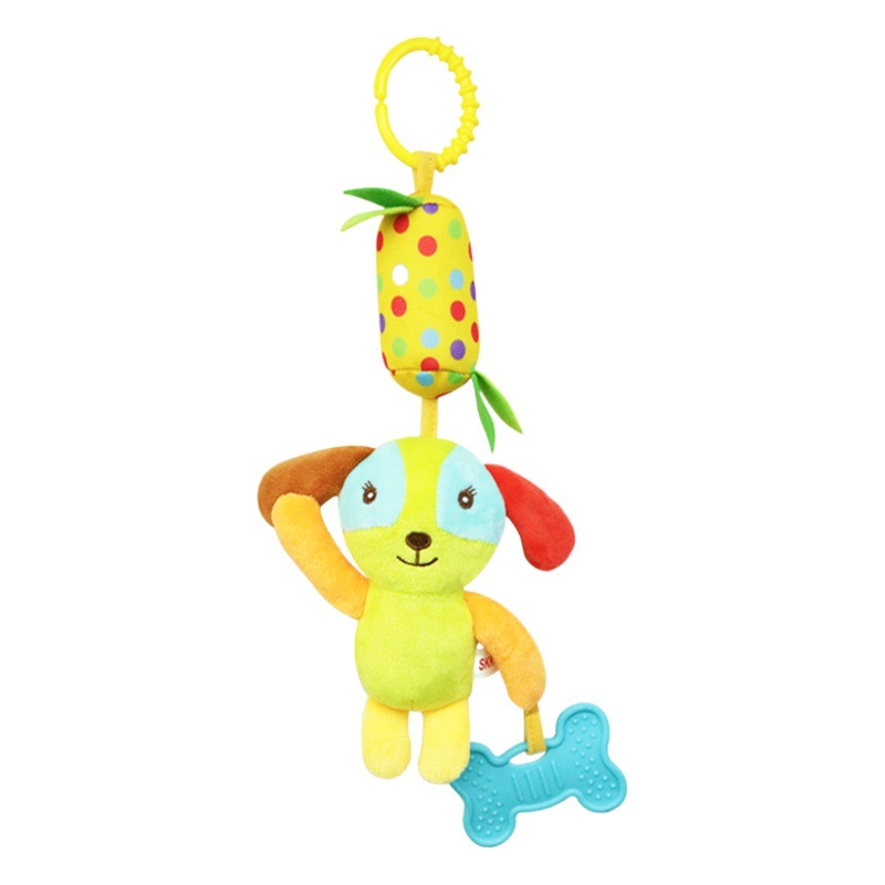 Factory Direct Supply Skkbaby Stroller Hanging Wind Chime Toy 0-1 Years Old Ring Teether Animal Bed Hanging