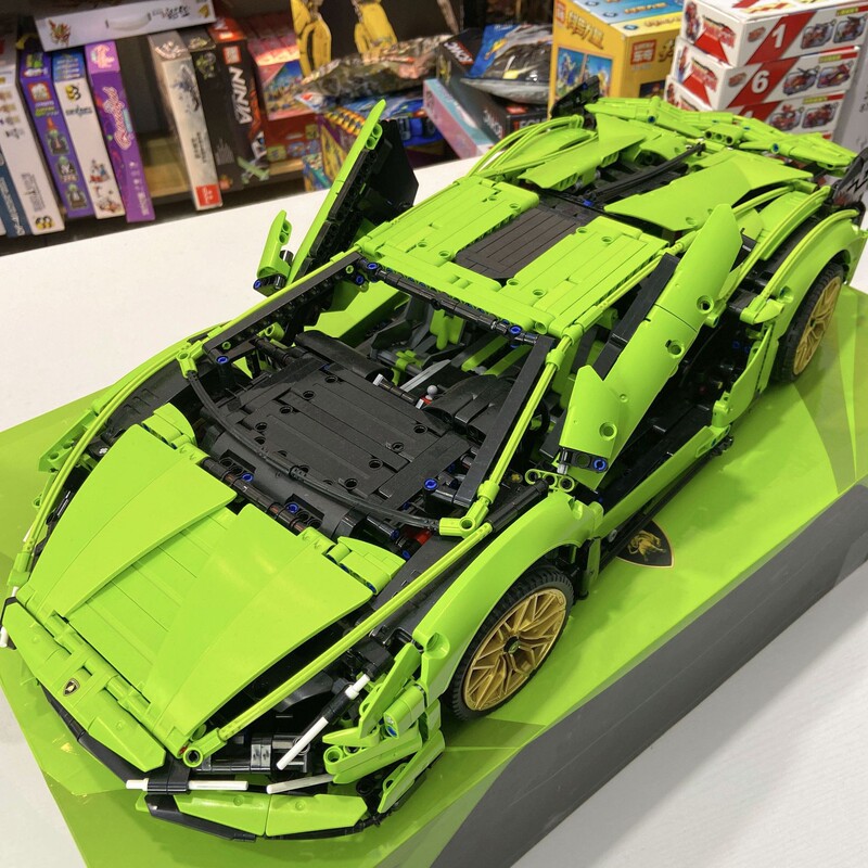 レゴスポーツカーレーシングビルディングブロックと互換性があり、大人向けの教育用、高難易度の組み立て、子供用車のおもちゃのリモートコントロールモデル|undefined