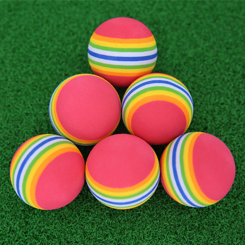 FUENTE Directo DE FÁBRICA DE Golf Arco Iris de Pelota de Golf de interior Bola de práctica de color personalizable transfronteriza Venta caliente