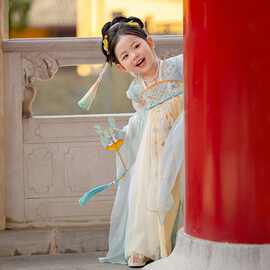 女童汉服连衣裙2026新款儿童春秋汉服中国风公主裙子超仙古装襦裙