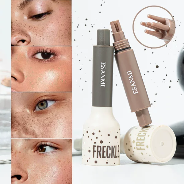 Cross-Border Popular Natural Realistic Freckle Stamp Pen 4 Colors Waterproof Sweat-Proof Spot Mole Spot Makeup Wholesale European and American Women