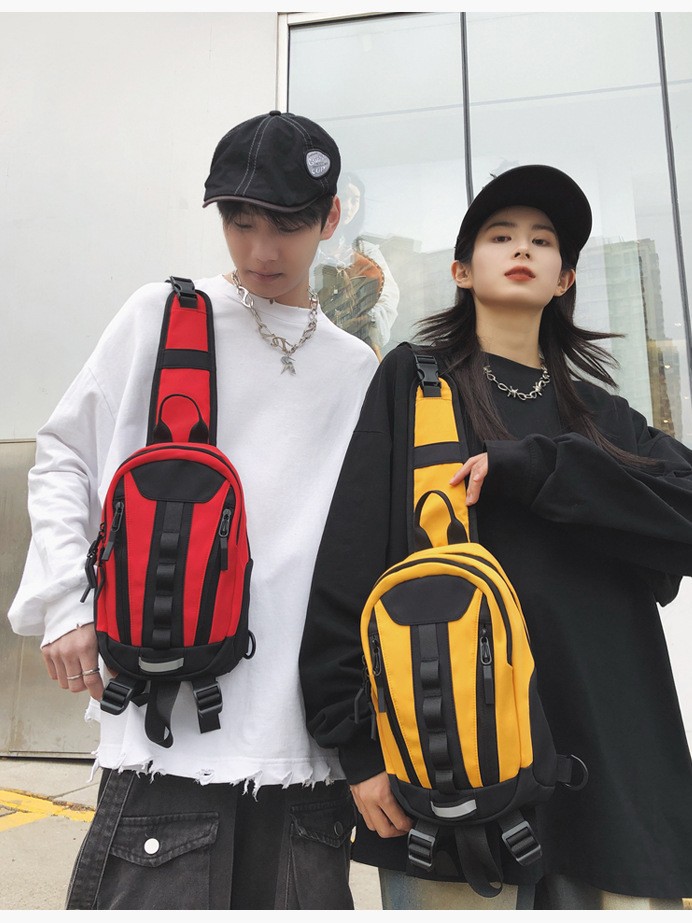 2025 nuevo comercio exterior al aire libre doble uso mochila de moda multifuncional mochila de trampolín oblicuo mochila de trampolín oblicuo