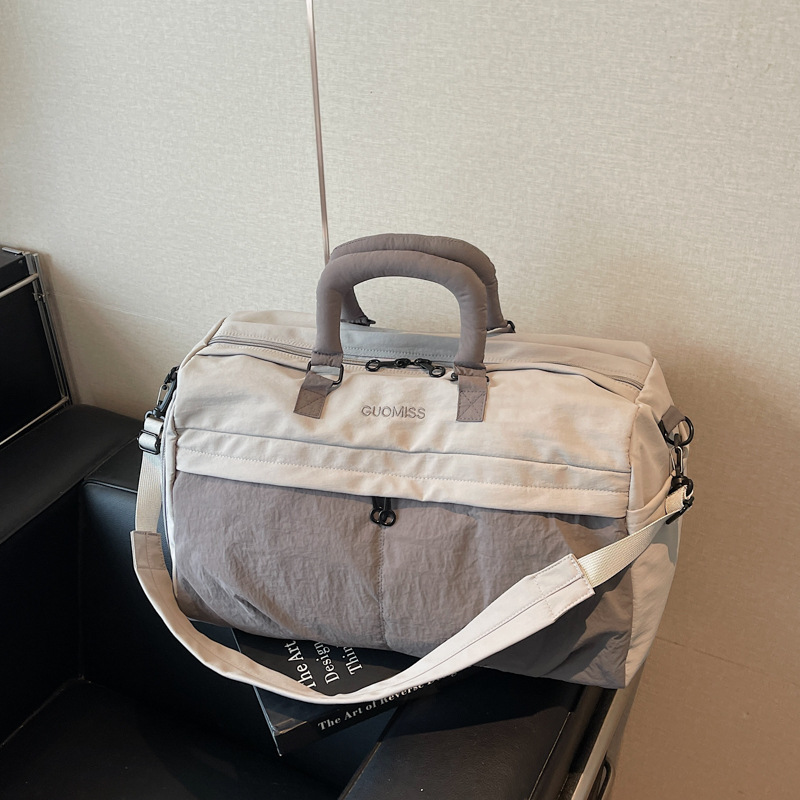 Bolsa de viaje de damas, bolsa de embarque de alta capacidad, bolsa de transporte de corta distancia, bolsa de fitness ligera, separación seca y húmeda.