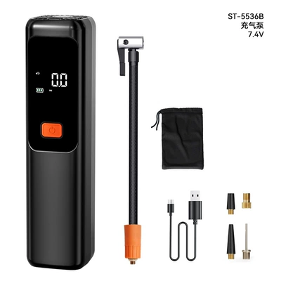 Car-Mounted Air Pump, Wireless Electric Inflator for Cars, Portable Bicycle Tire Pressure Gauge, Small Tire Pump (Hava nasosu) - b-set-portable-air-pump