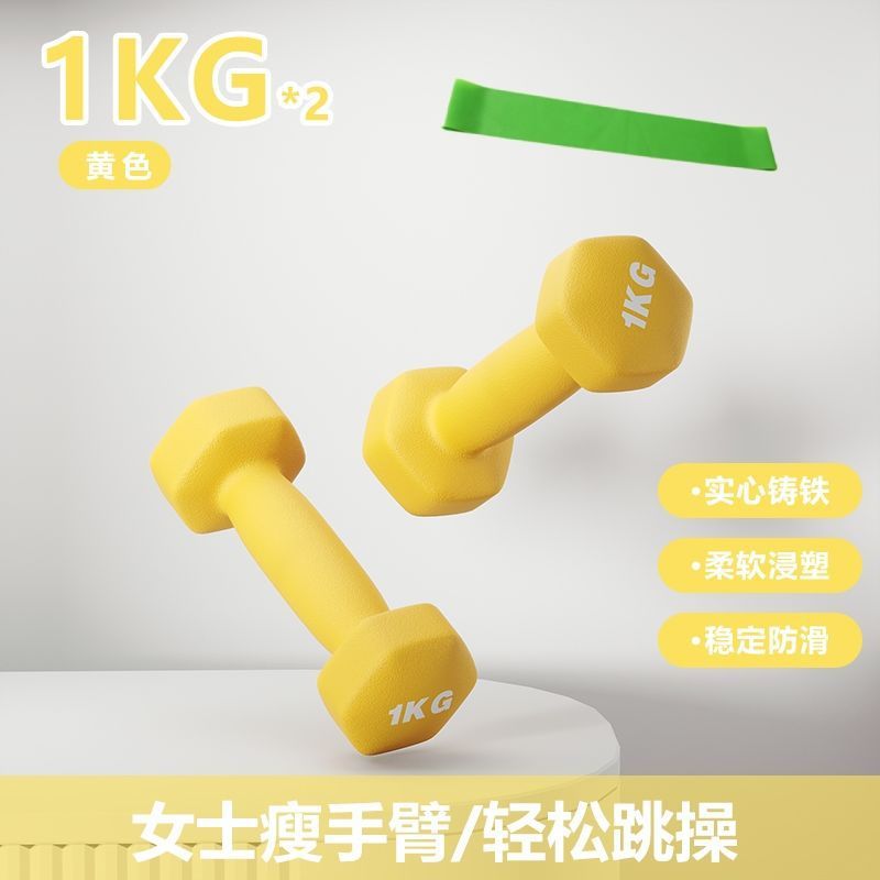 小哑铃 女士一对2kg健身运动减肥器材家用男学生瘦臂瑜伽练胸亚铃|undefined