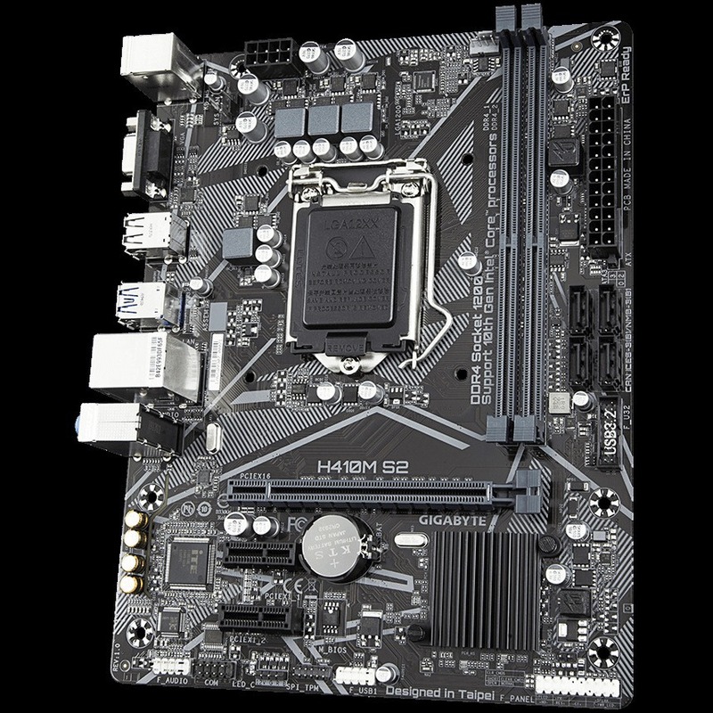 技嘉H410M-S2主板支持10代LGA1200针CPU内存DDR4台式机电脑适用|undefined
