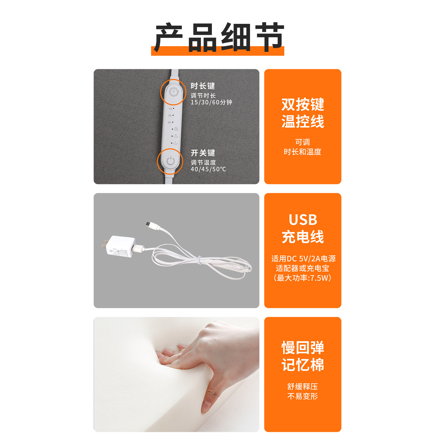 Explosiones transfronterizas de calor para proteger el cuello almohada en forma de U almohada de memoria de rebote lento almohada portátil de almacenamiento almohada en forma de U almohada de memoria
