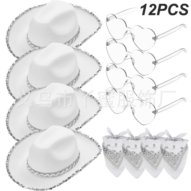 Juego de 12 piezas con borde plateado