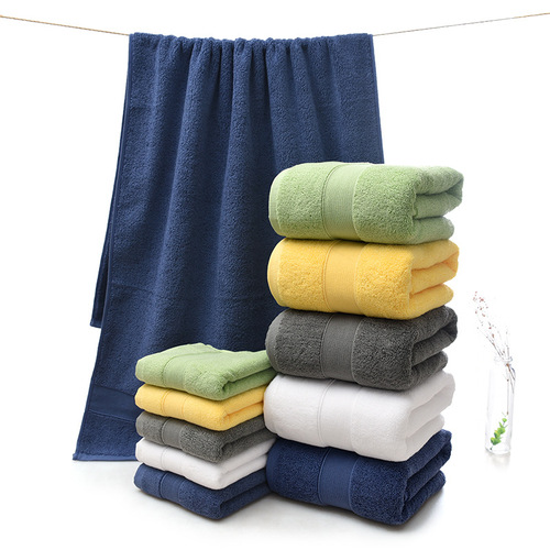 Five-star quality export and pure cotton adult couple hotel household thickened square towel bath towel