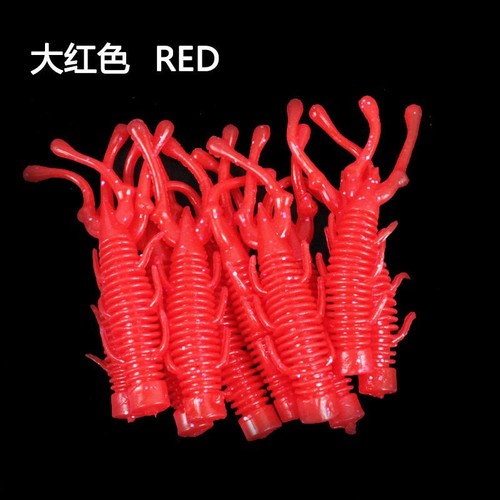 NED Floating Shrimp Wholesale 7.5cm6.5cm Soft Shrimp Luya False Bait Soft Bait Salted and Fishy Bass Mandarin Fish in Bulk