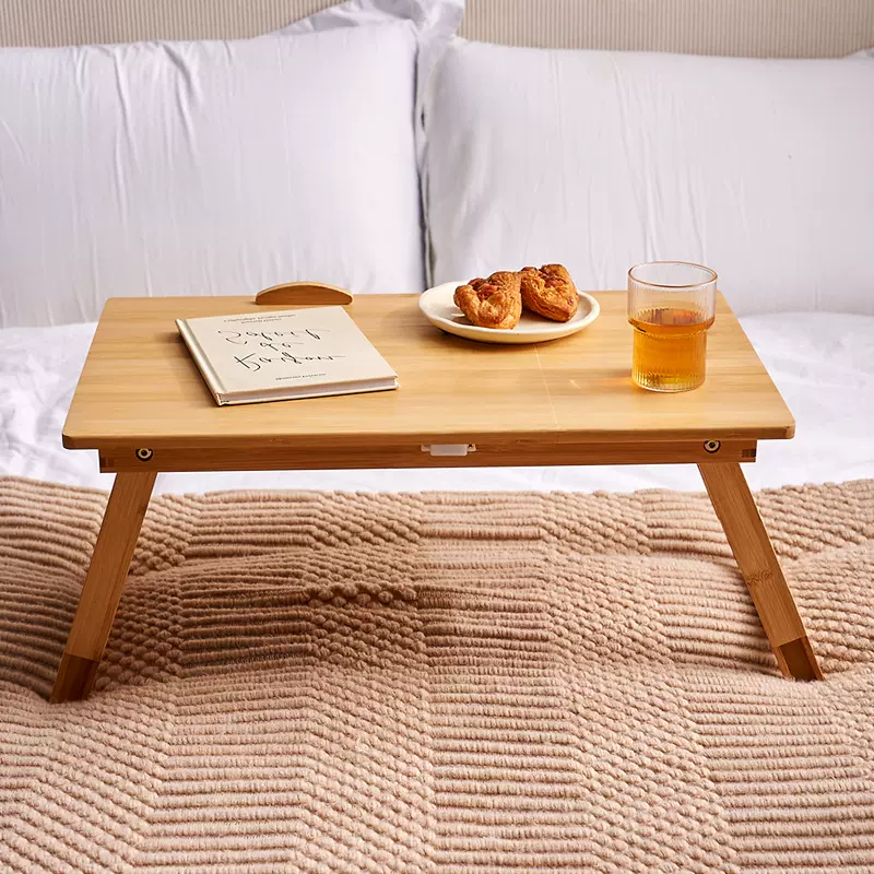 免安装折叠床上桌实木电脑桌卧室家用学习桌笔记本飘窗床上小桌子