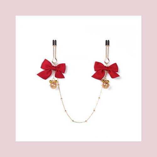 Bow bell, nipple clamp, female products, sm sex tool, flirting vagina clamp, punishment nipple, anal plug, nipple clamp