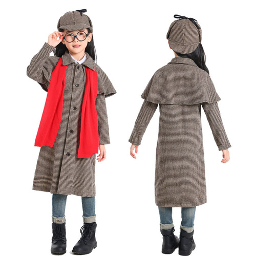 Halloween Sherlock Holmes movie character costume cosplay detective set performance outfit