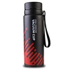 Capacious handheld thermos stainless steel, sports cup with glass, Birthday gift