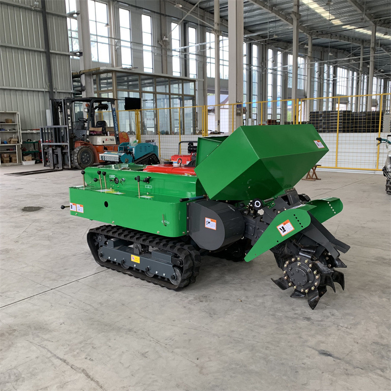 链轨小型履带开沟机果园施肥机 一机多用苹果桃树梨树枣树施肥机