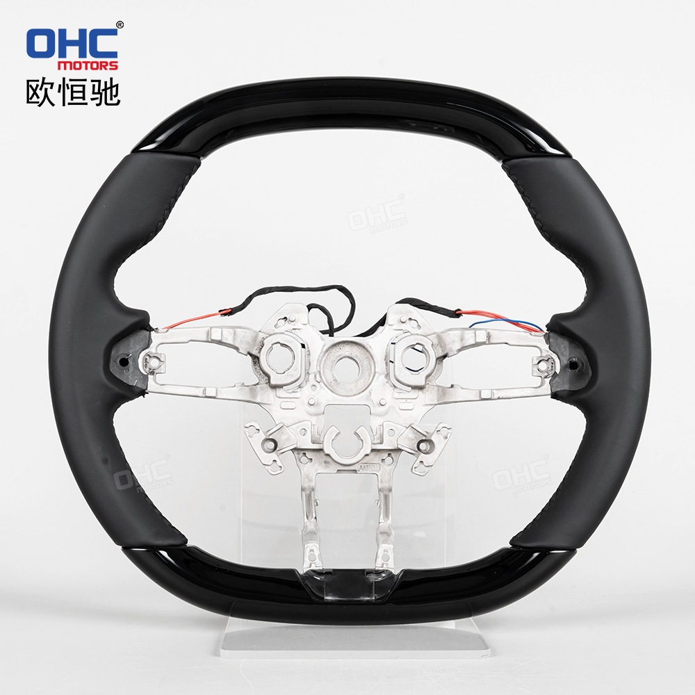 Suitable for the new Xiaomi SU7, modified and upgraded with high-end transfer spray black car steering wheel, non-destructive installation