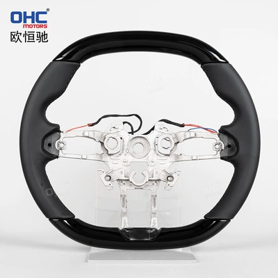 Suitable for the new Xiaomi SU7, modified and upgraded with high-end transfer spray black car steering wheel, non-destructive installation