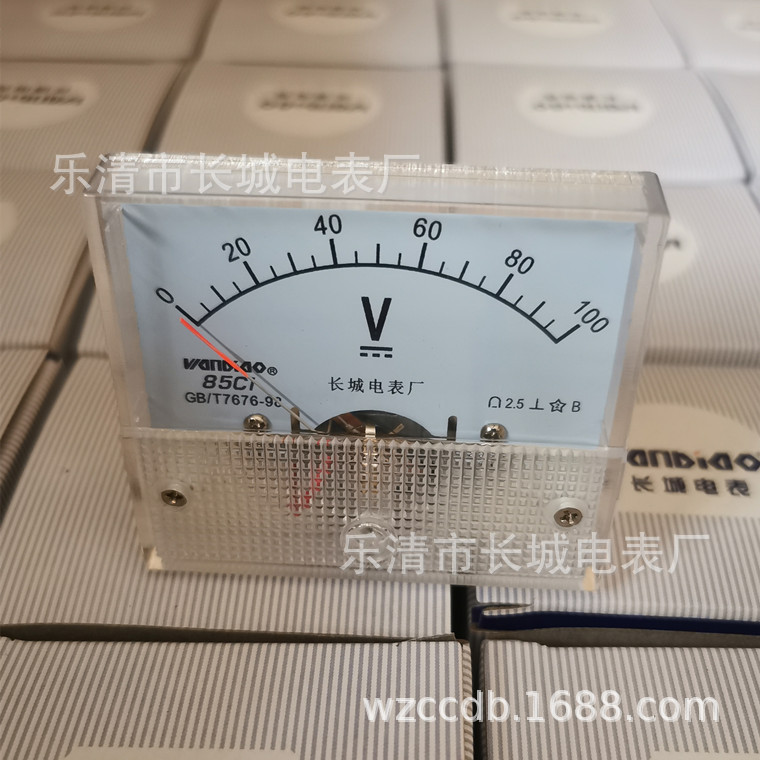 供应长城电表厂 85C1  100V 直流电压表