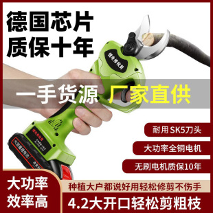 Electric Pruning Shears, Electric Scissors for Cutting Branches, Rechargeable Lithium Battery Garden Electric Scissors, Fruit Tree and Fruit Branch Shears Artifact