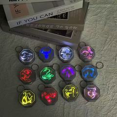 3D打印成龙历险记十二生肖符石摆件创意震动发光虎符护身符钥匙扣