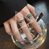 Retro ring hip-hop style, accessory, punk style, on index finger, Amazon