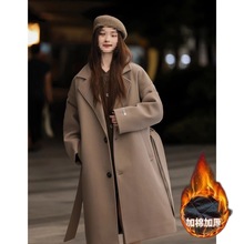 呢子秋冬英伦毛呢大衣男士中长款韩版加厚韩版呢子过膝风衣外套男